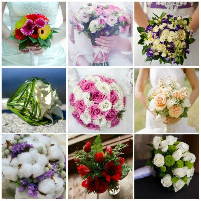 Виды цветочных композиций на свадьбу